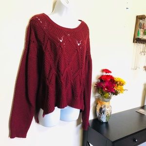 Burgundy Sweater